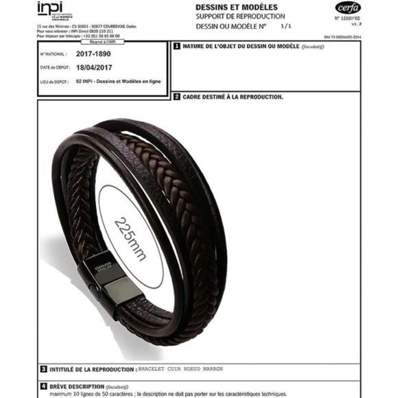 Mens Leather Bracelet with Clasp Cowhide Multi-Layer Braided Leather Bracelets - Picture 6 of 6